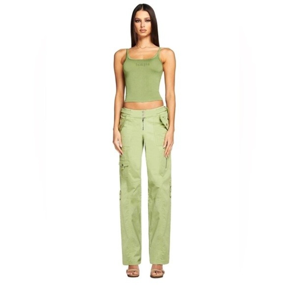I. AM. GIA. Jetta Cargo Y2K 90s Pants in Matcha Green XS - Picture 2 of 16